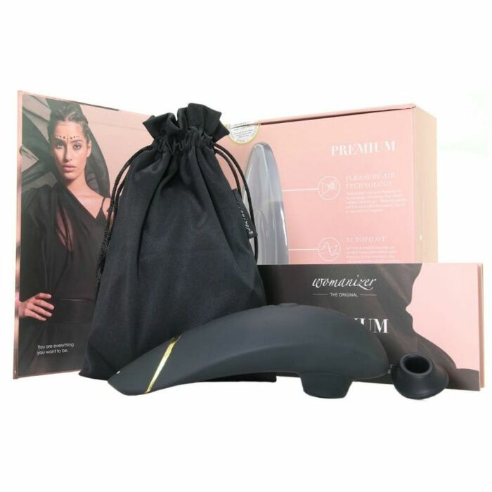 Womanizer Premium Kitzler stimulierend schwarz