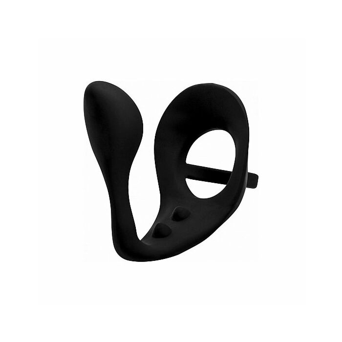 Excursion Silikon Triple Stim Anal Plug mit Schwanz und Kugelring