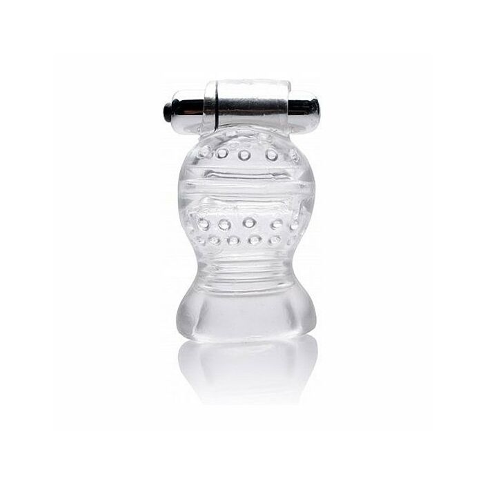 Klarer vibrierender Peniskopf-Teaser