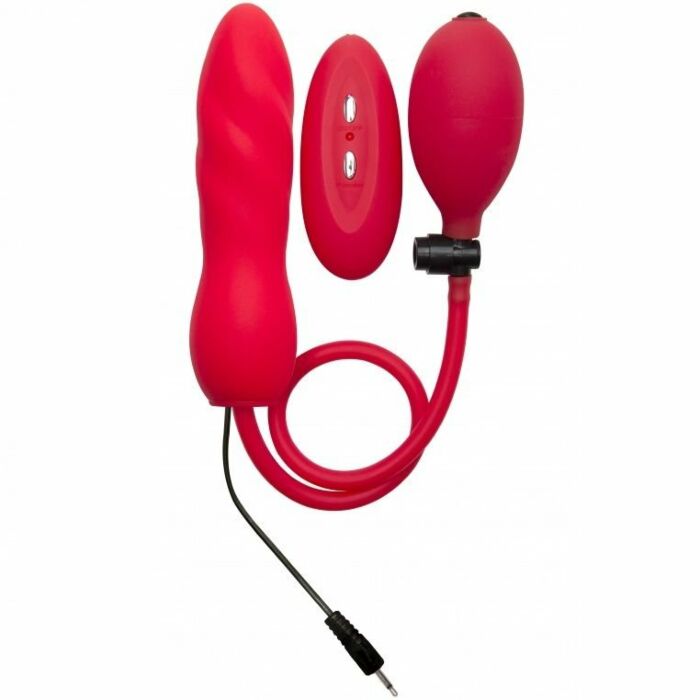 Ouch rot Silikon-Vibrator aufblasbaren Penis 14 cm