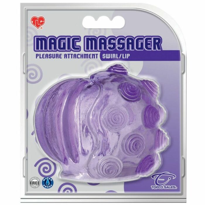 Topco lila Wirbelkopf für Magie massagers