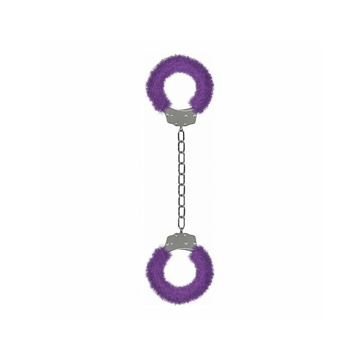 Ouch Vergnügen Beinbündchen mit lila Plüsch