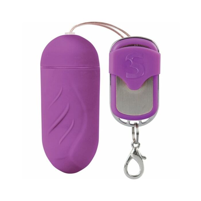 Schüsse gerippt Ei Fernbedienung 100 Silikon lila