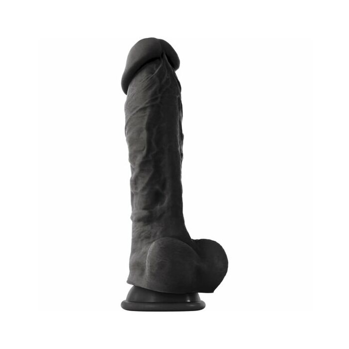 Coloursoft 8 weiches Dildo schwarz