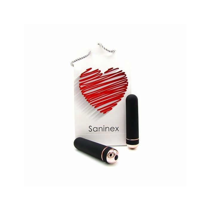 Saninex Vibrator Orgasmus Eleganz - schwarz und gold Farbe 13 cm