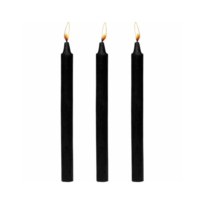 Dark Drippers Fetisch Tropf Set de 3 Velas - Negro
