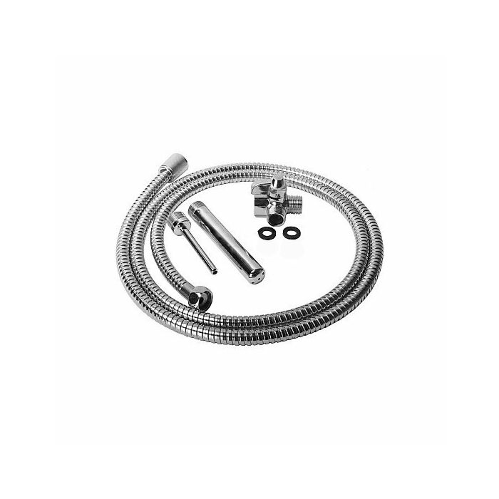 Reinigen Sie das Einlaufset aus Duschmetall