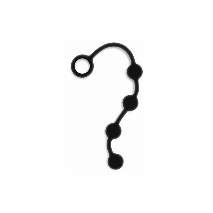 Excite Silikon Anal Perlen - schwarz