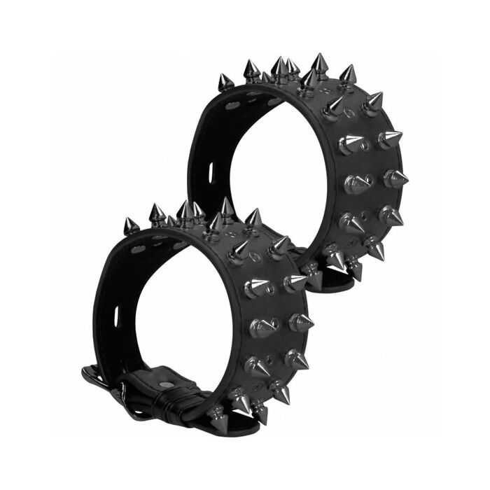 Autsch! Schädel und Knochen - Fußfesseln mit Stacheln - schwarz