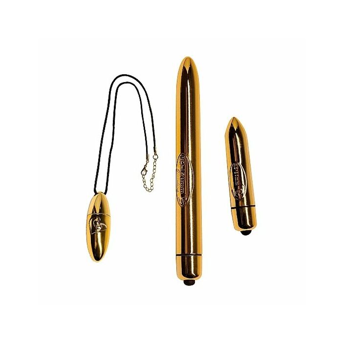 Geschenkbox mit goldenen Vibratoren