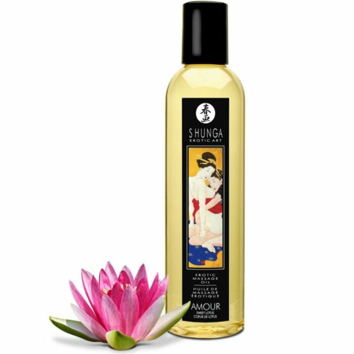 Shunga erotisches Massageöl süßer Lotus