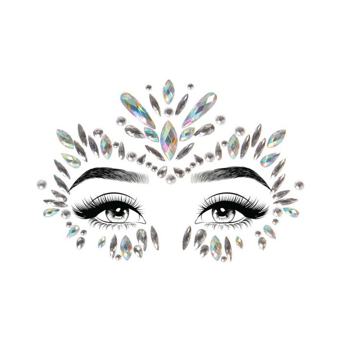 Selbstklebender Iris-Gesichtsschmuck