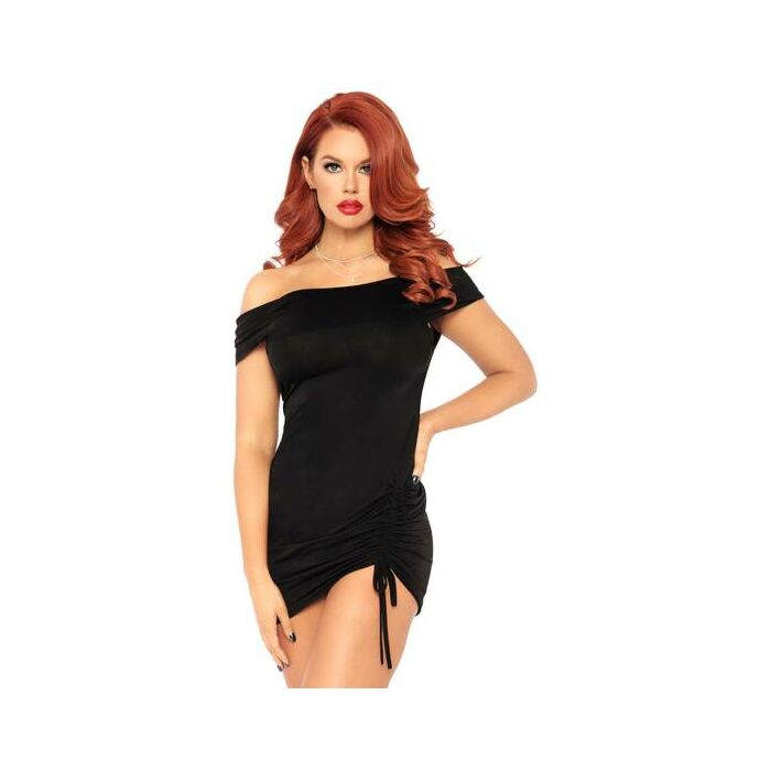 Kaltes Schulterkleid schwarz