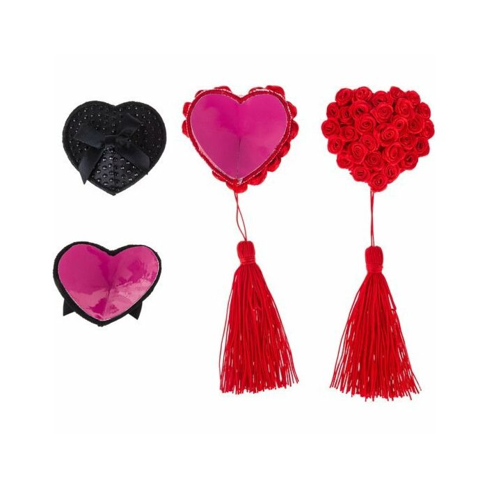 Set mit 2 Strauss Stein- und Quasteneinlagen