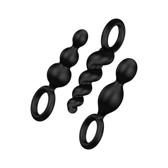 Dreierpack Stecker Satisfyer Schwarz