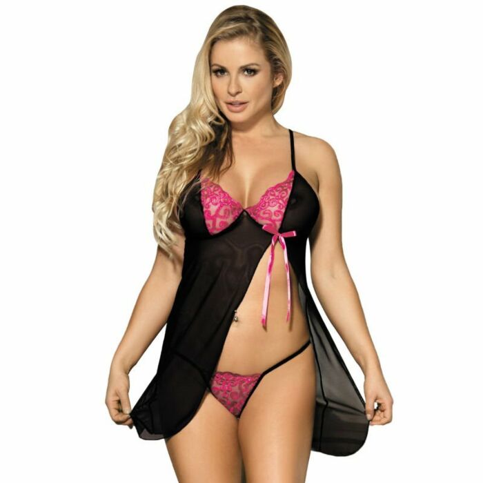 Subblime Babydoll schwarz und pink s / m