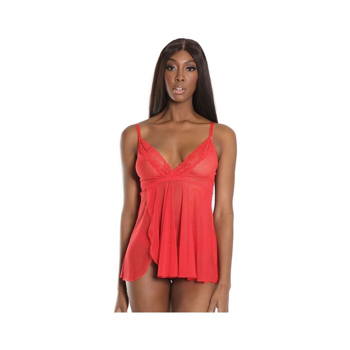 Babydoll mit überbackenem Tangarot