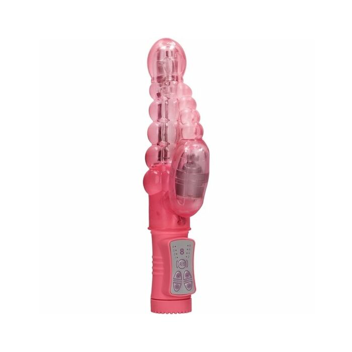 Rotierender Perlenblasenvibrator - pink