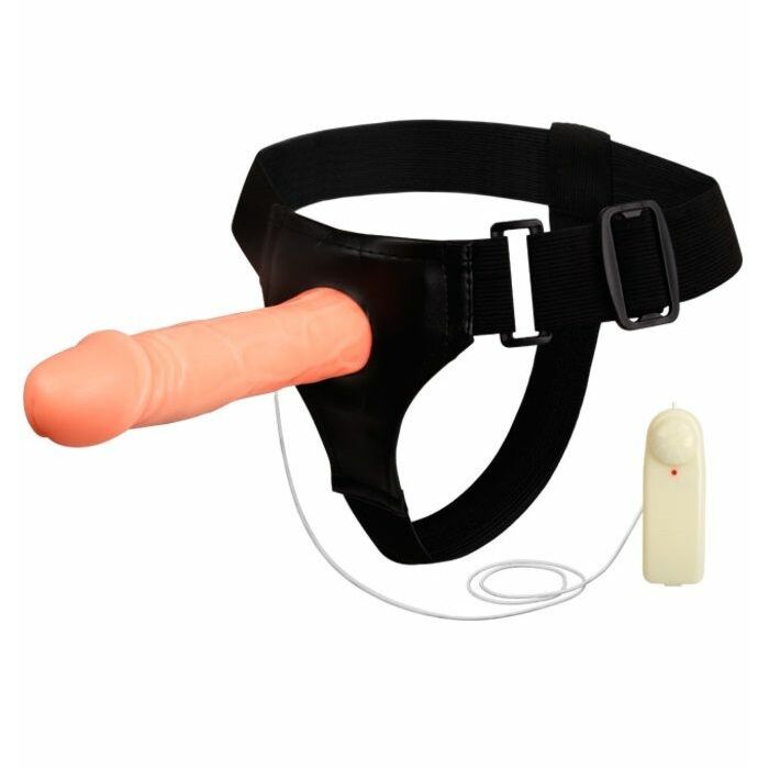 Leidenschaftliche Tanz Hohl Vibrator 18cm Gurtzeug
