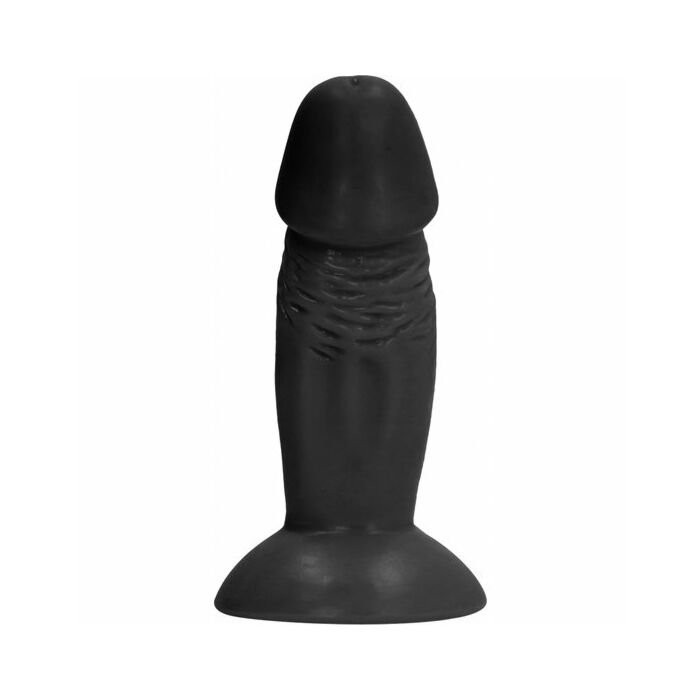 4 Zoll realistischer Dildo - schwarz