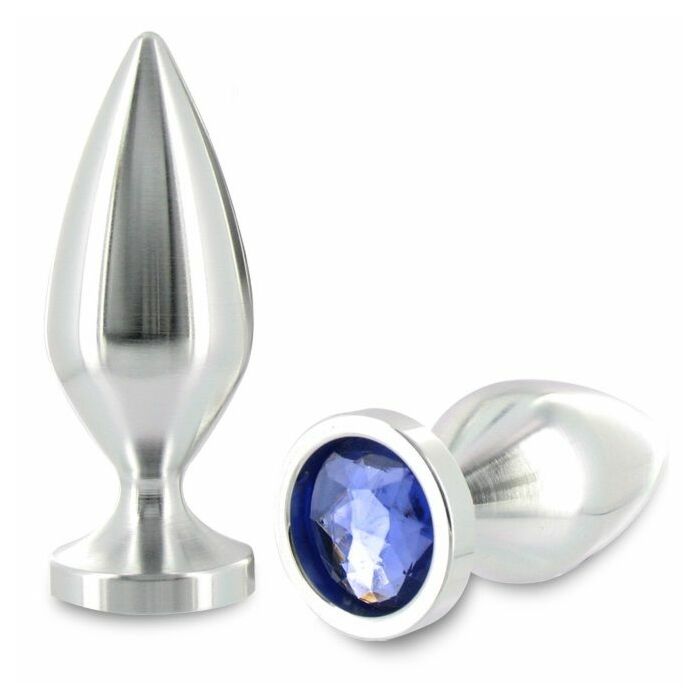 Metalhard Anal Plug Diamond Cristal groß 10,16 cm