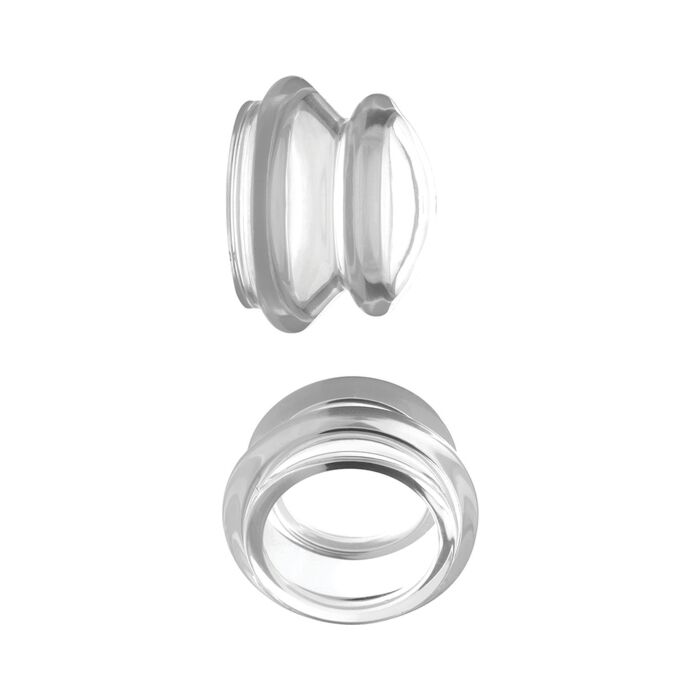 Klare Silikon-Nippel-Stimulatorkolben klein - transparent