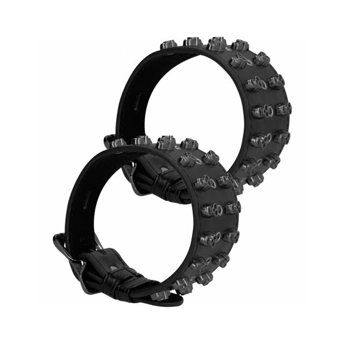 Autsch! Schädel und Knochen - Fußfesseln mit Schädeln - schwarz