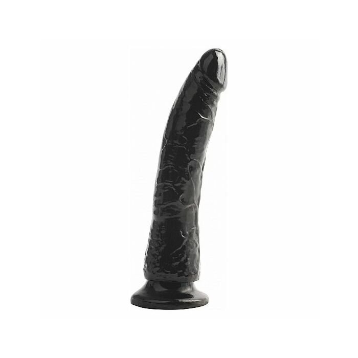 Basix Jelly Penis 19 cm schlank schwarz