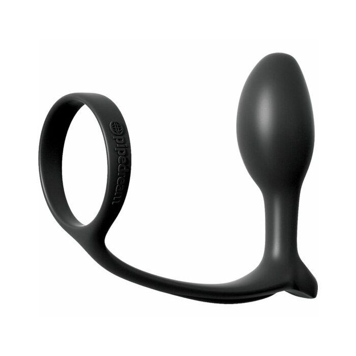 Analplug mit Ring für schwarz Penis