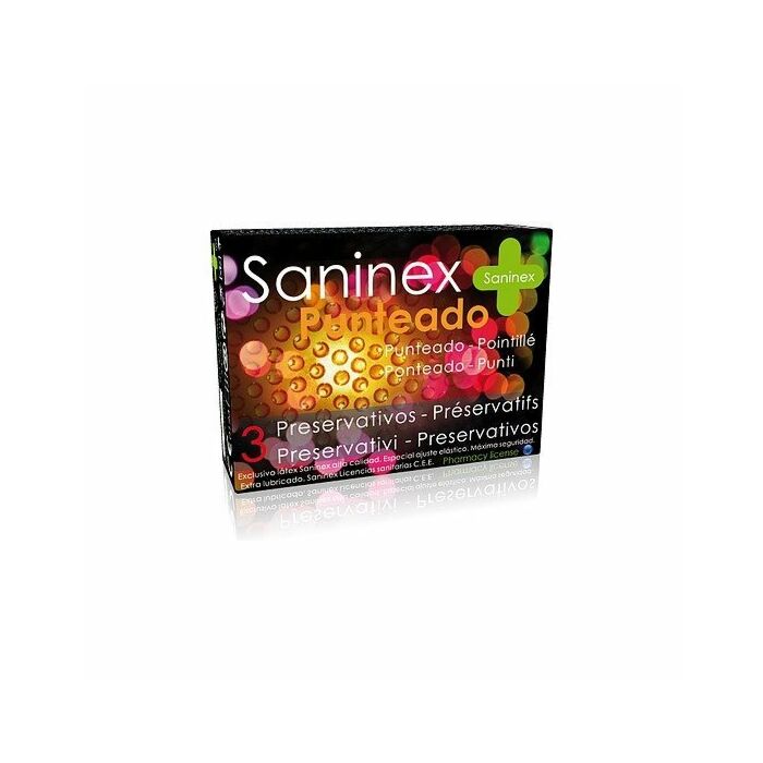 Saninex Kondome punktiert 3 Einheiten