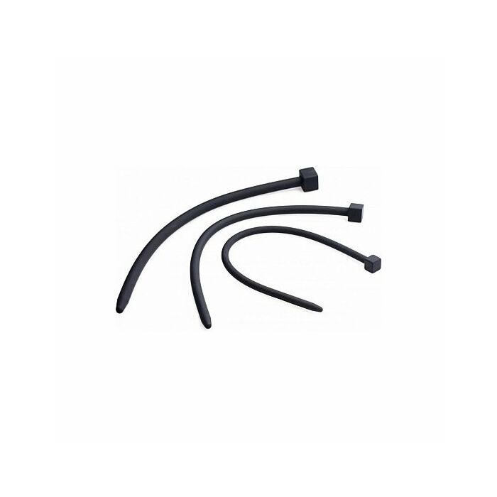 Geschraubte Deluxe-Silikon-Harnröhrengeräusche - schwarz