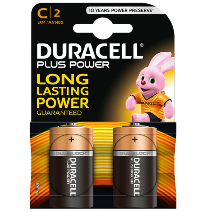 Duracell plus Power-Batterie c lr14 2 Einheiten