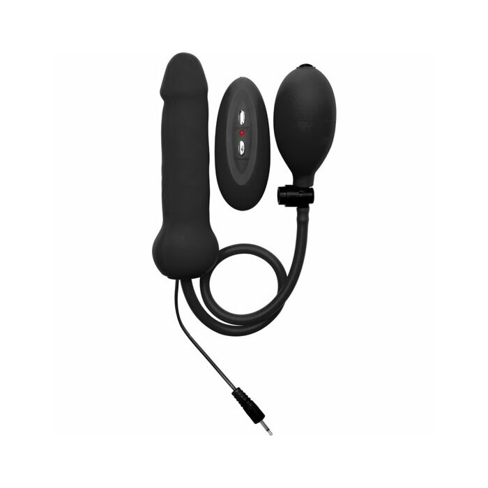 Ouch aufblasbaren Penis Silikon-Vibrator schwarz 146cm