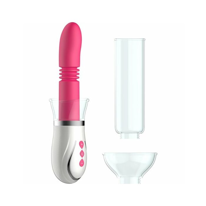 Thruster - 4-in-1-Pumpenset für wiederaufladbare Paare - pink