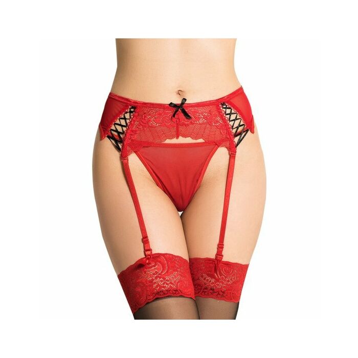 Rote trojanische Strumpfbänder