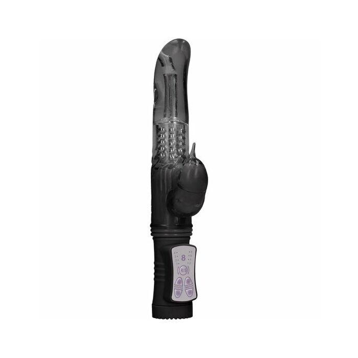 Rotierender Perlen-Delphin-Vibrator - schwarz