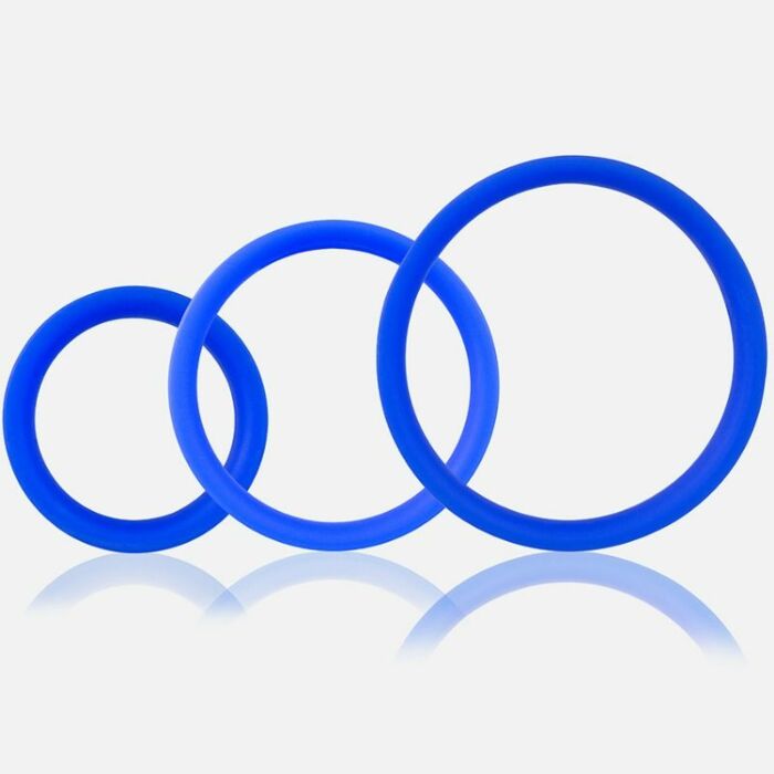 Schreien o Ring Pro Set 3 Ringe blau