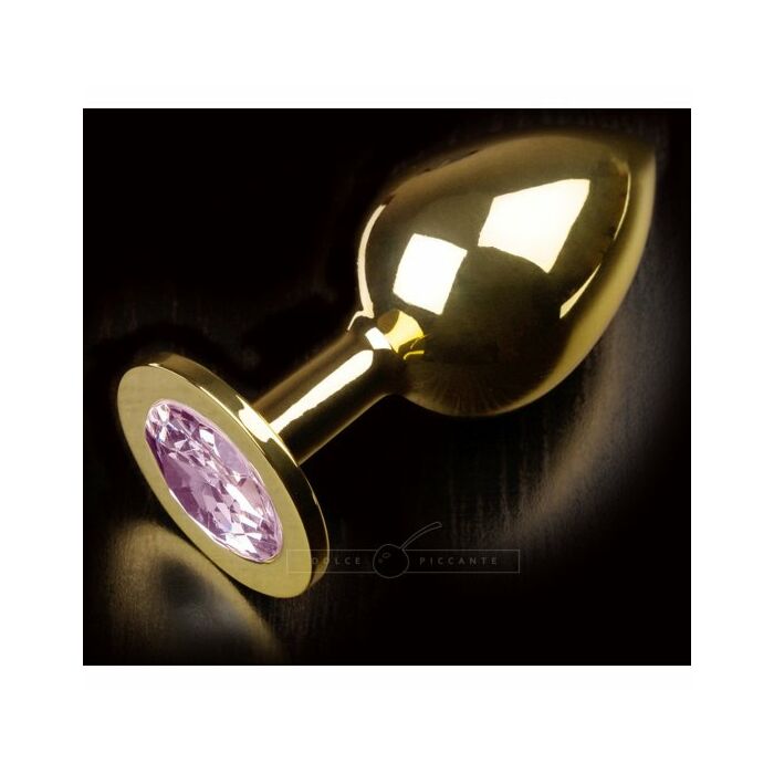 Stecken Sie anal Schmuck große Gold / pink