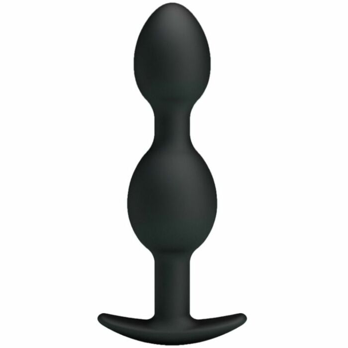 Pretty Love Bottom - Silikon Anal Bälle 12,5 cm - schwarz