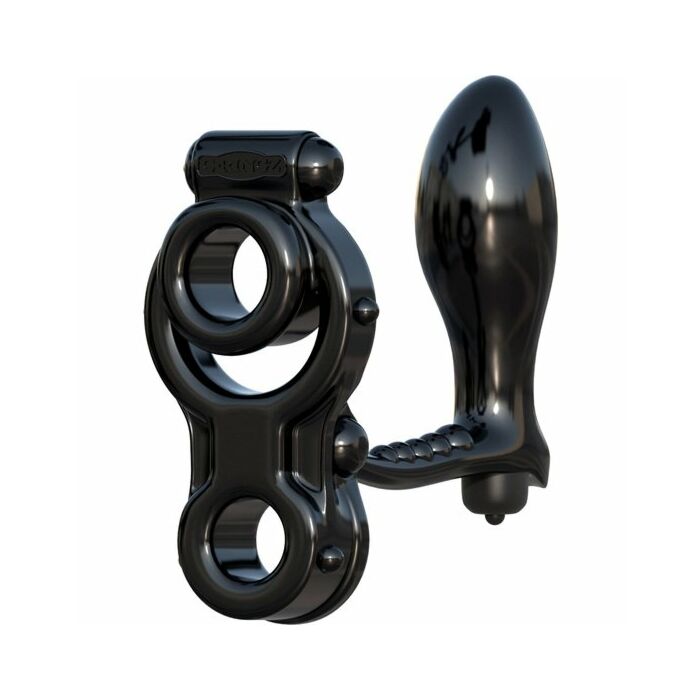 Ironman-Penisring mit schwarzen Stecker