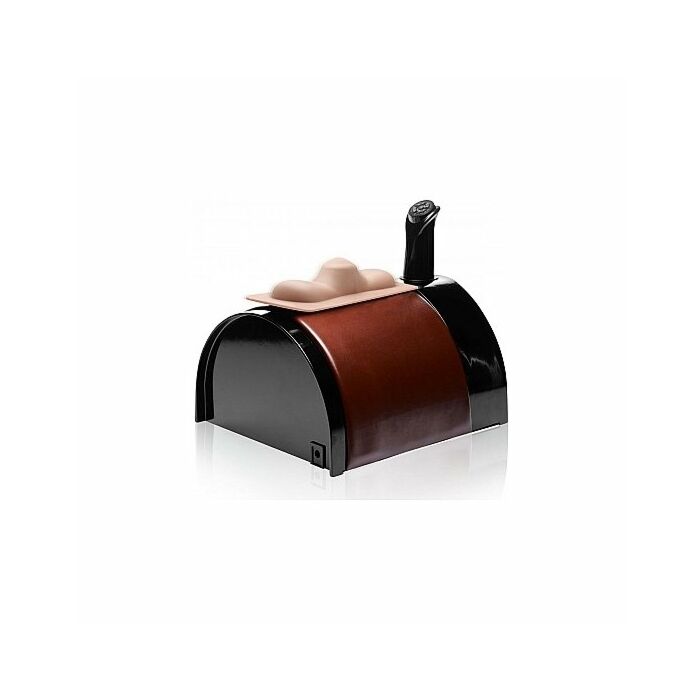 Sattel Deluxe Reit Sex Maschine mit zwei Aufsätzen - schwarz