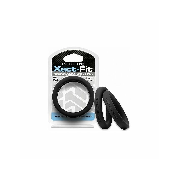 23 xact-fit Cockring 2er Pack - schwarz
