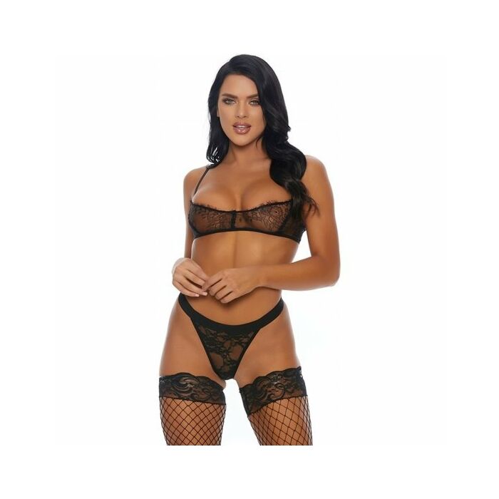 Spitze ist mehr BH und Höschen schwarz