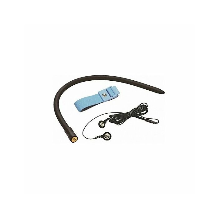 Amped Arsch Schwanz und Ball Strap mit Anal Stim schwarz