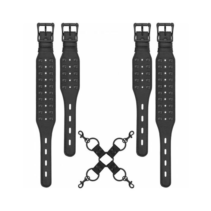 Autsch! Schädel und Knochen - Hogtie mit Stacheln - schwarz