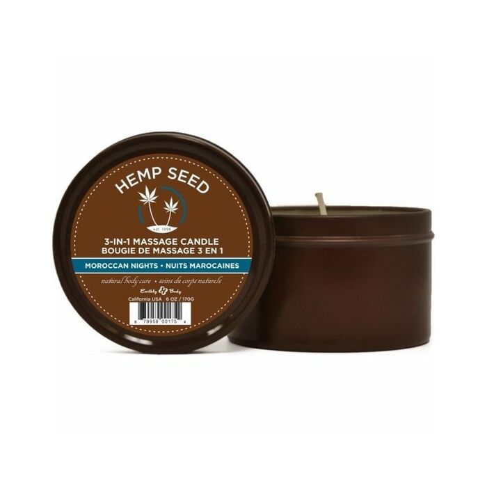 Marokkanische Nachtmassagekerze des irdischen Körpers