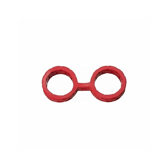 Japanische Bondage - Silikonmanschetten - groß - rot