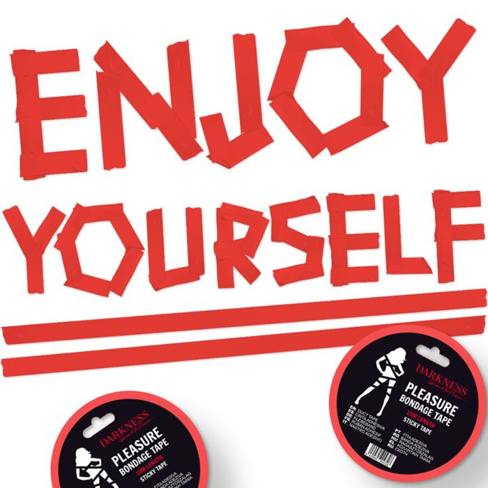 Verführerisches rotes Bondage-Band