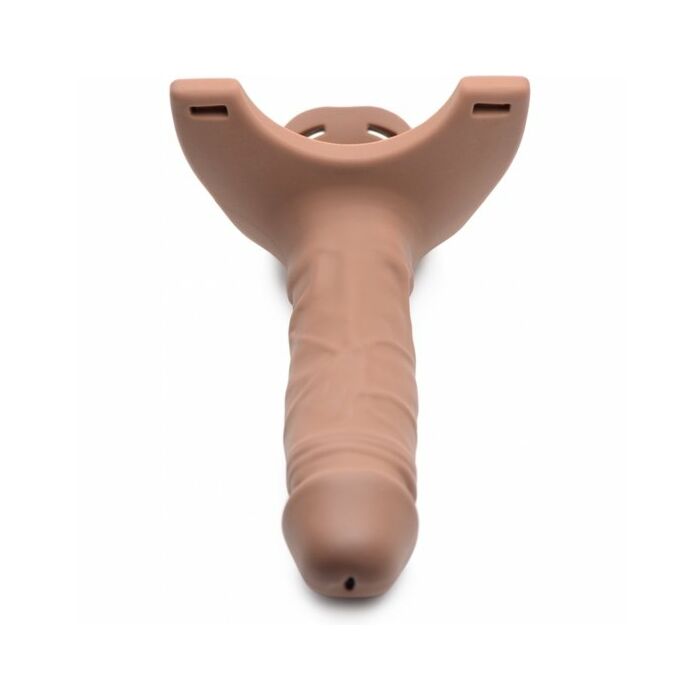 Sm hohler Dildo de Silicona Strap-On - Carne