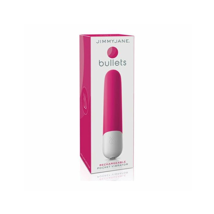 Wiederaufladbarer Taschenvibrator von Bullets - pink